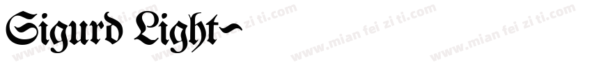 Sigurd Light字体转换
